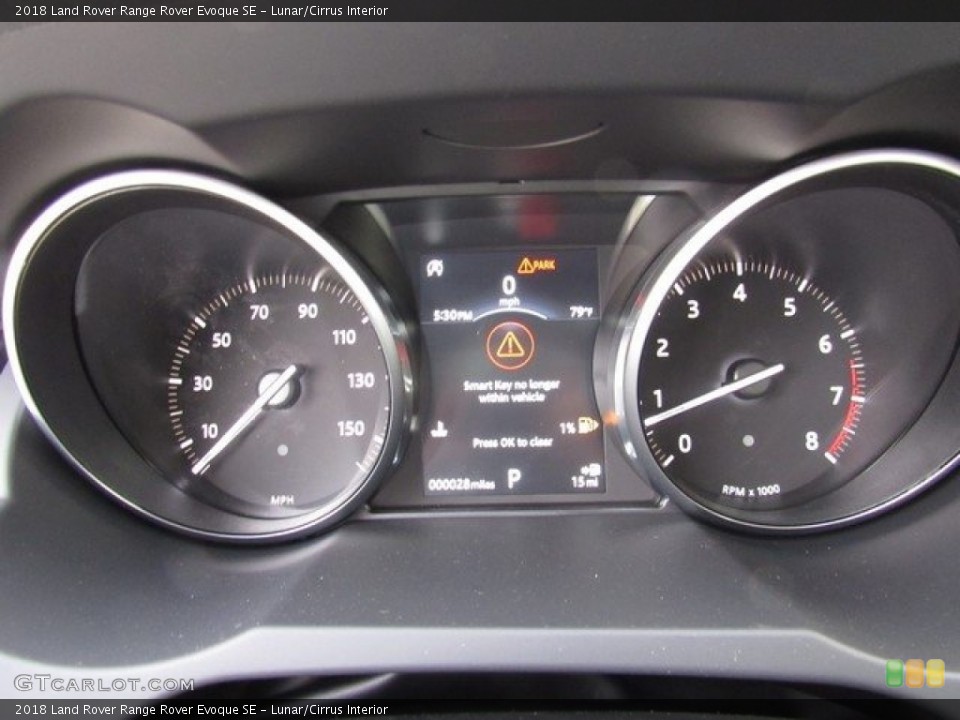 Lunar/Cirrus Interior Gauges for the 2018 Land Rover Range Rover Evoque SE #125730543