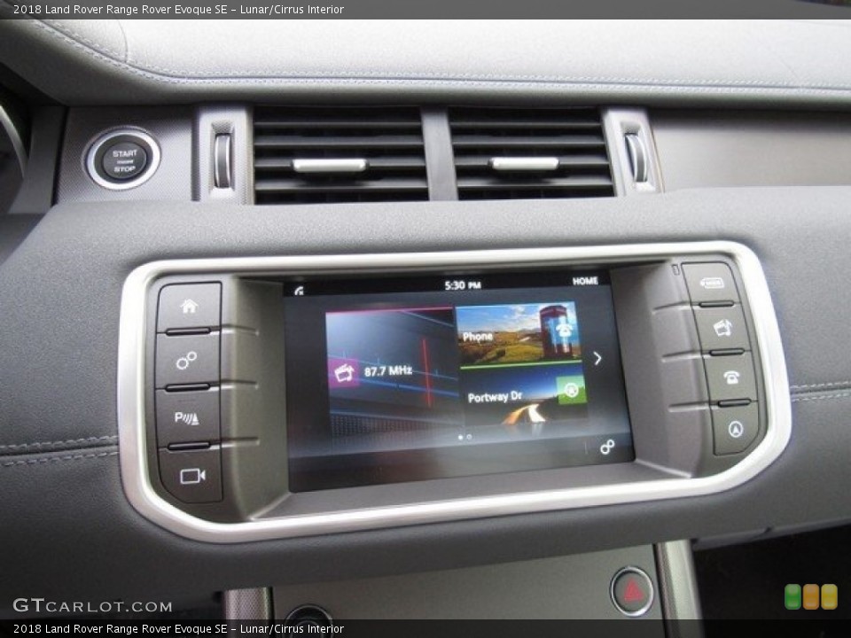 Lunar/Cirrus Interior Controls for the 2018 Land Rover Range Rover Evoque SE #125730555