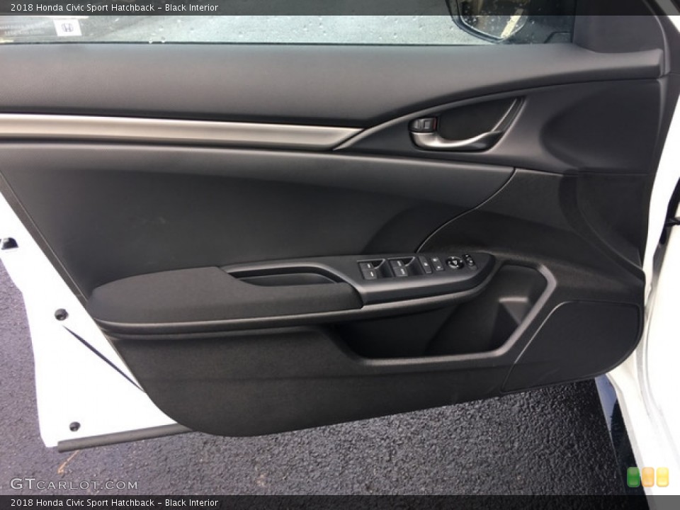 Black Interior Door Panel for the 2018 Honda Civic Sport Hatchback #125735856