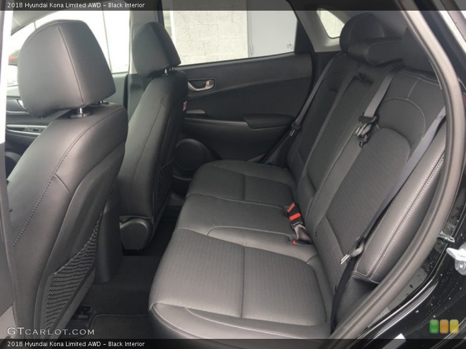 Black Interior Rear Seat for the 2018 Hyundai Kona Limited AWD #125744139