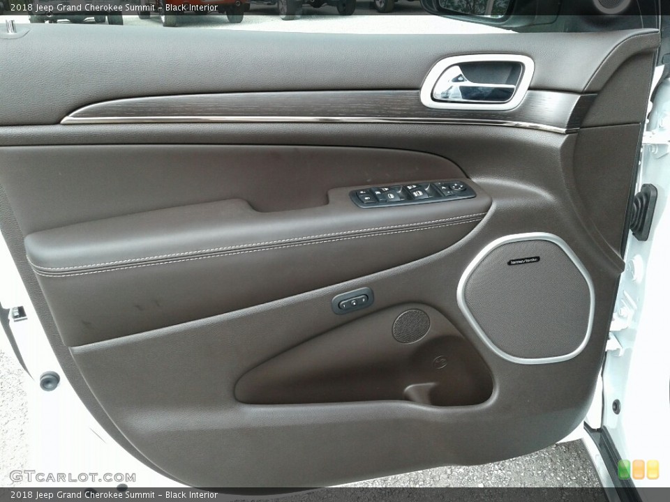 Black Interior Door Panel for the 2018 Jeep Grand Cherokee Summit #125744634