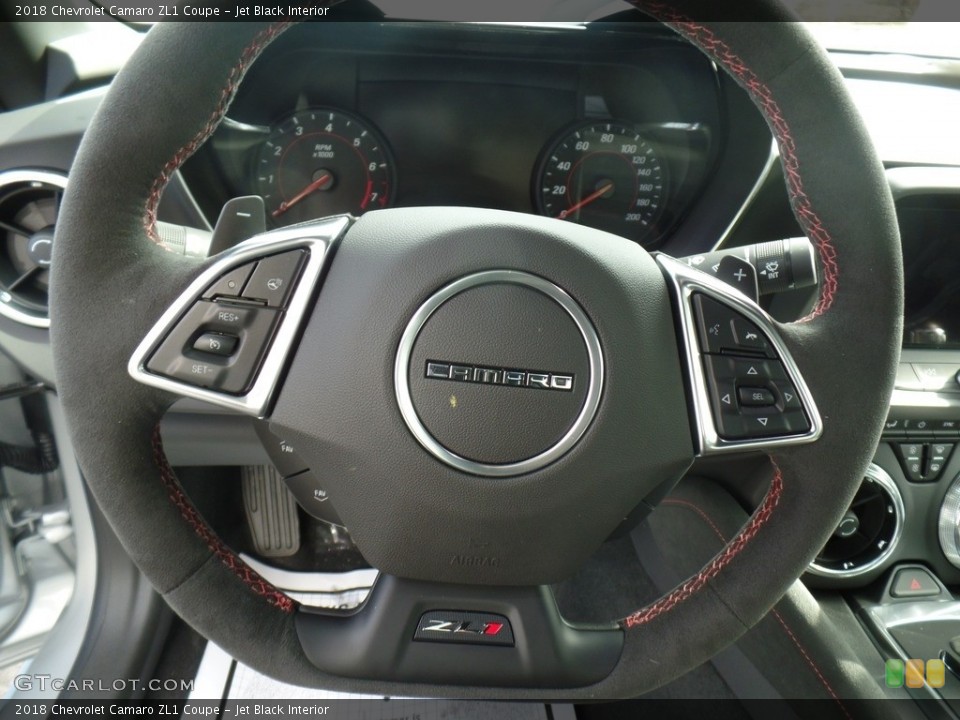 Jet Black Interior Steering Wheel for the 2018 Chevrolet Camaro ZL1 Coupe #125746626
