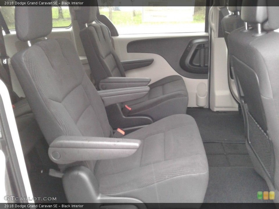 Black Interior Rear Seat for the 2018 Dodge Grand Caravan SE #125766259