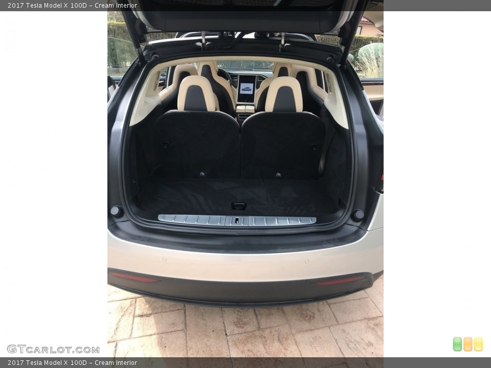 Cream Interior Trunk for the 2017 Tesla Model X 100D #125767591