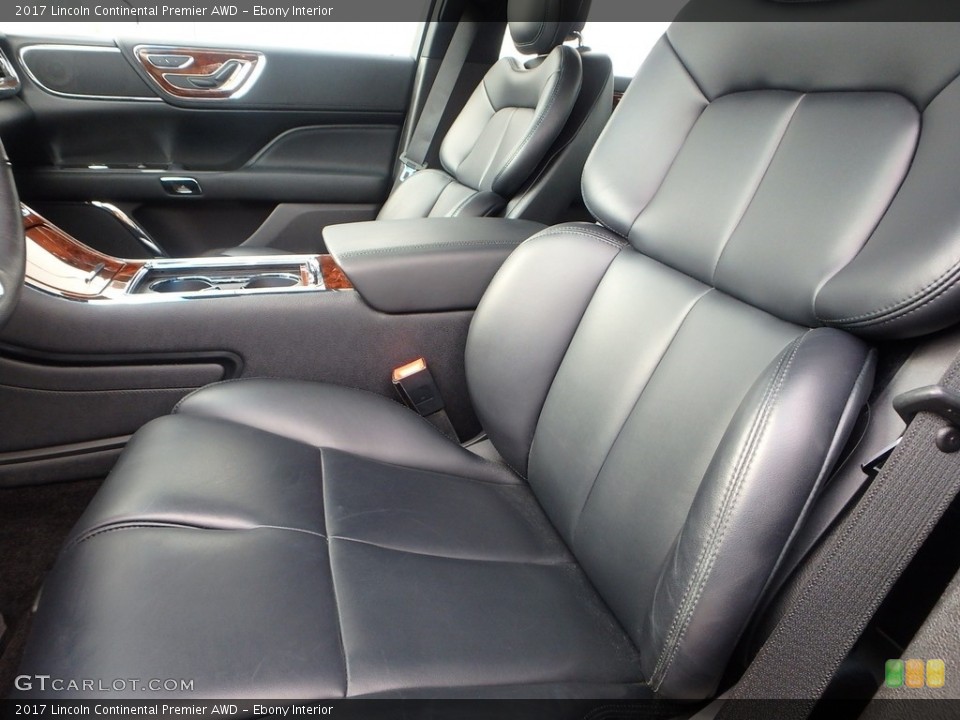 Ebony Interior Front Seat for the 2017 Lincoln Continental Premier AWD #125775886