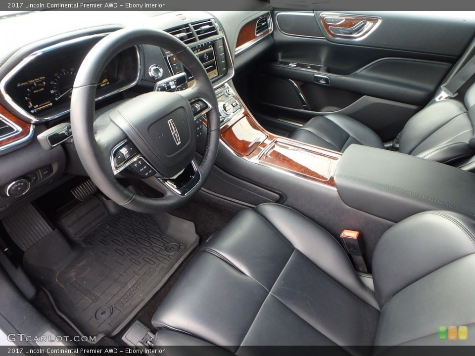 Ebony Interior Photo for the 2017 Lincoln Continental Premier AWD #125776000