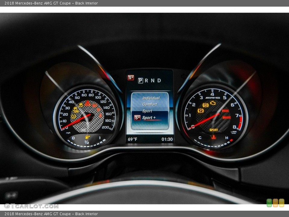 Black Interior Gauges for the 2018 Mercedes-Benz AMG GT Coupe #125833756