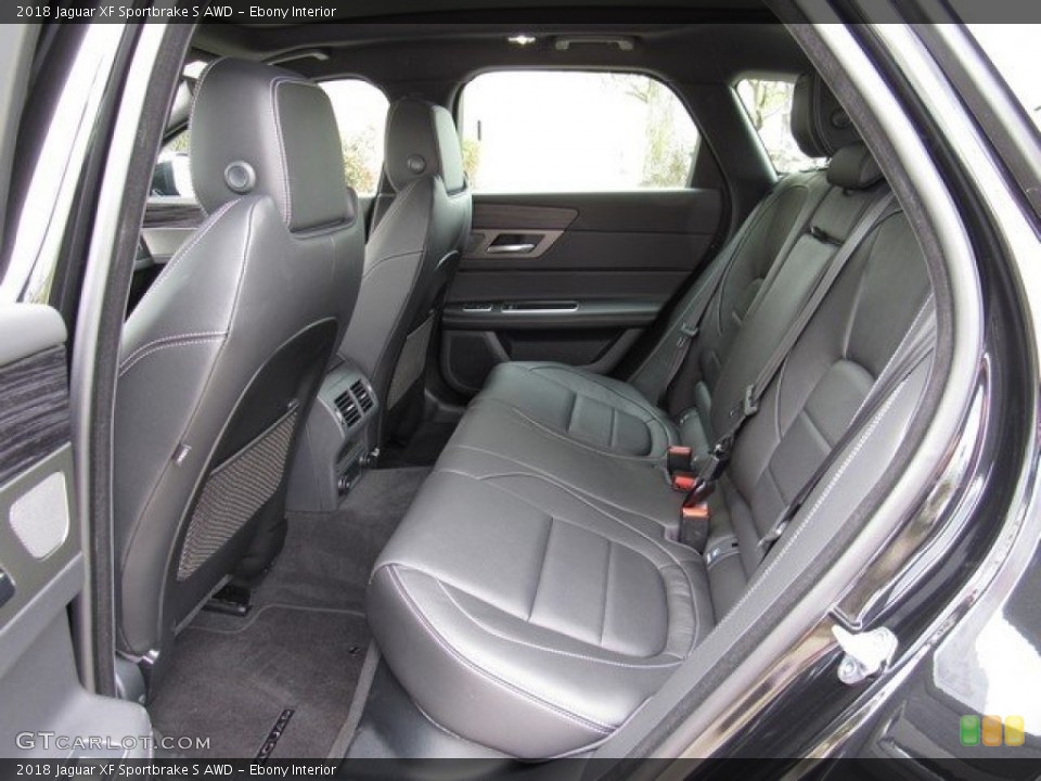 Ebony Interior Rear Seat for the 2018 Jaguar XF Sportbrake S AWD #125839148