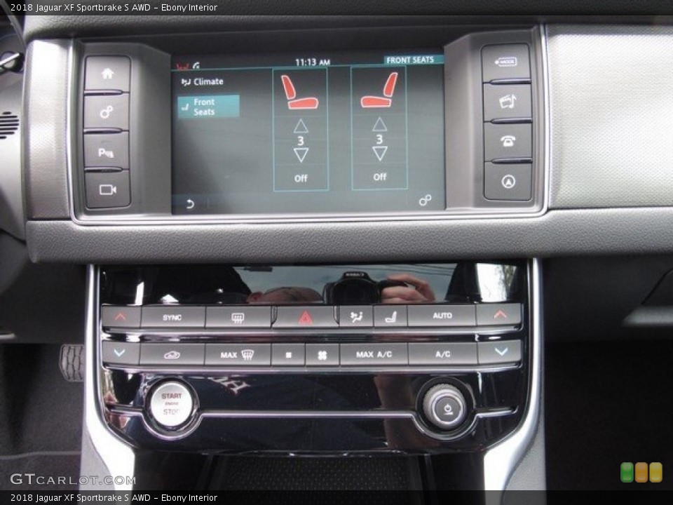 Ebony Interior Controls for the 2018 Jaguar XF Sportbrake S AWD #125839556