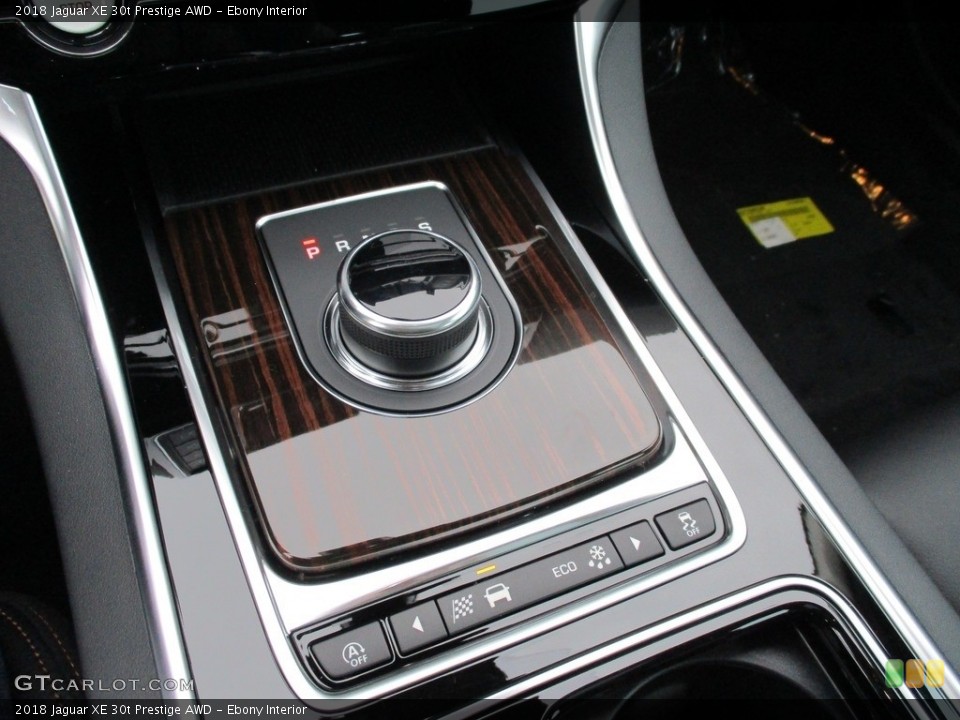 Ebony Interior Transmission for the 2018 Jaguar XE 30t Prestige AWD #125840456