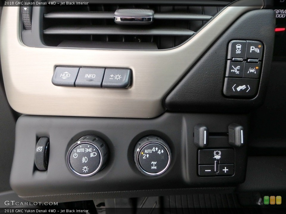 Jet Black Interior Controls for the 2018 GMC Yukon Denali 4WD #125840540