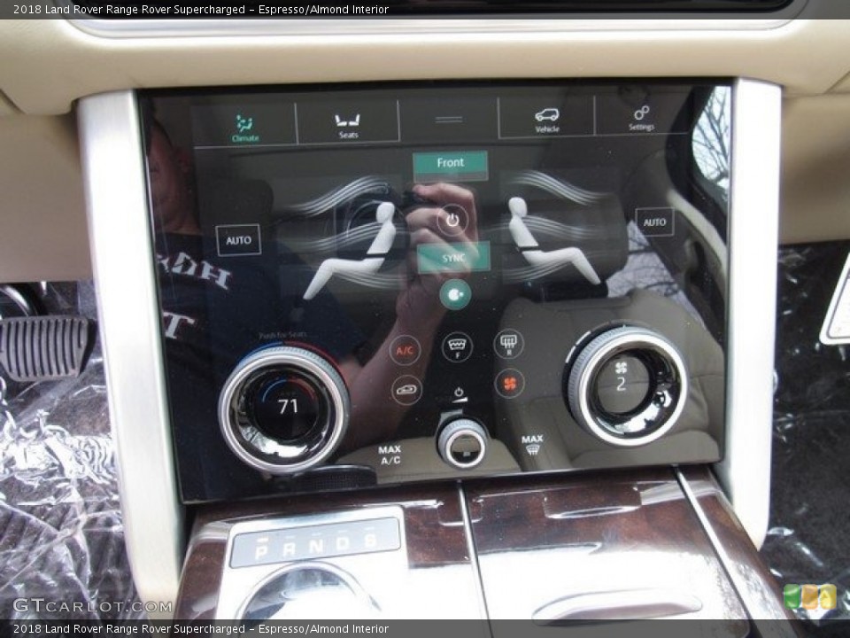 Espresso/Almond Interior Controls for the 2018 Land Rover Range Rover Supercharged #125841704