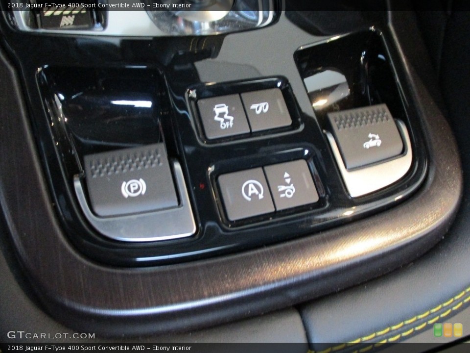 Ebony Interior Controls for the 2018 Jaguar F-Type 400 Sport Convertible AWD #125843777