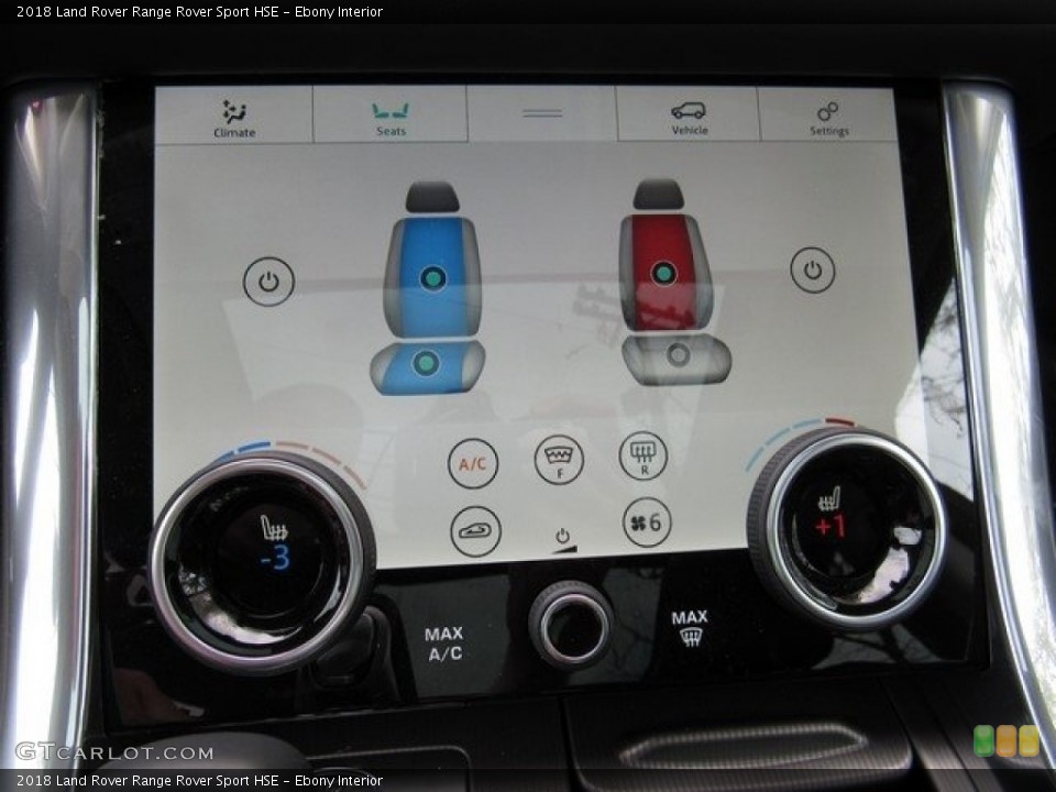 Ebony Interior Controls for the 2018 Land Rover Range Rover Sport HSE #125846294