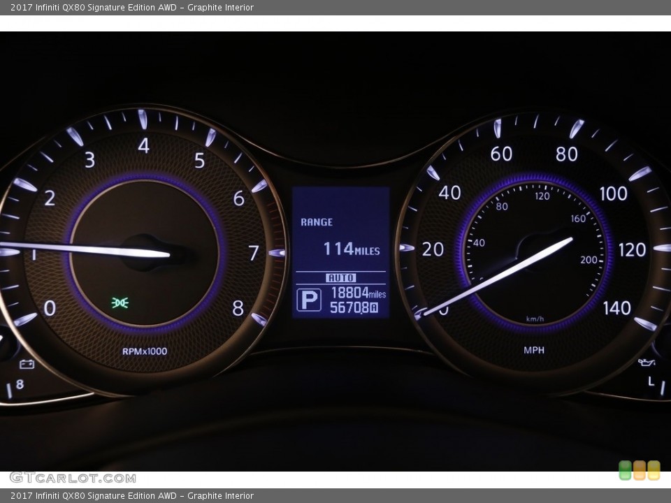 Graphite Interior Gauges for the 2017 Infiniti QX80 Signature Edition AWD #125847707