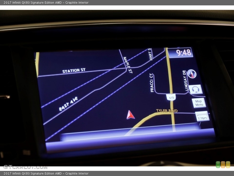 Graphite Interior Navigation for the 2017 Infiniti QX80 Signature Edition AWD #125847773