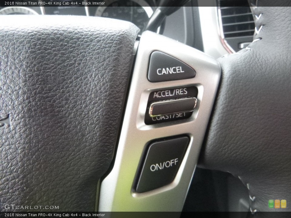Black Interior Controls for the 2018 Nissan Titan PRO-4X King Cab 4x4 #125852540
