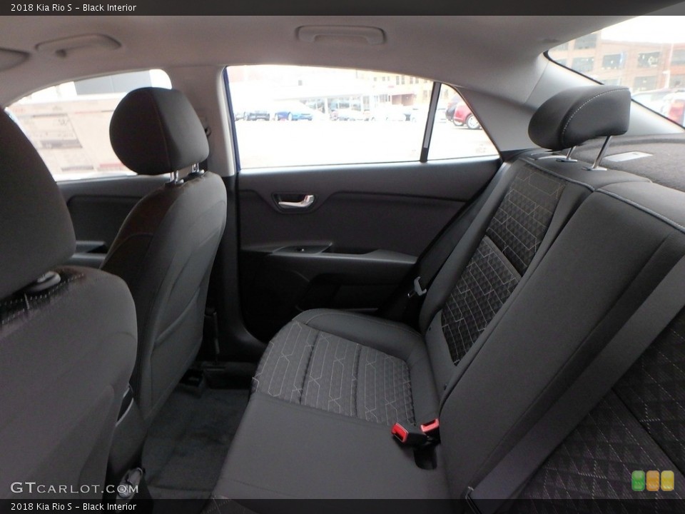 Black Interior Rear Seat for the 2018 Kia Rio S #125853908
