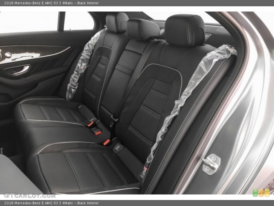 Black Interior Rear Seat for the 2018 Mercedes-Benz E AMG 63 S 4Matic #125919690