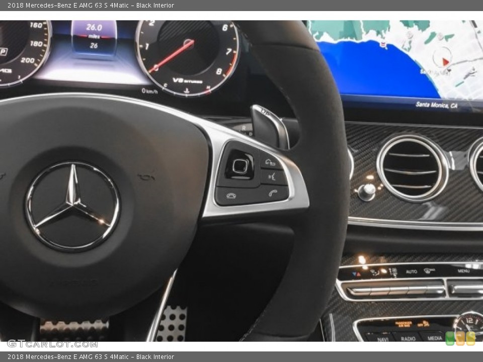Black Interior Controls for the 2018 Mercedes-Benz E AMG 63 S 4Matic #125919722