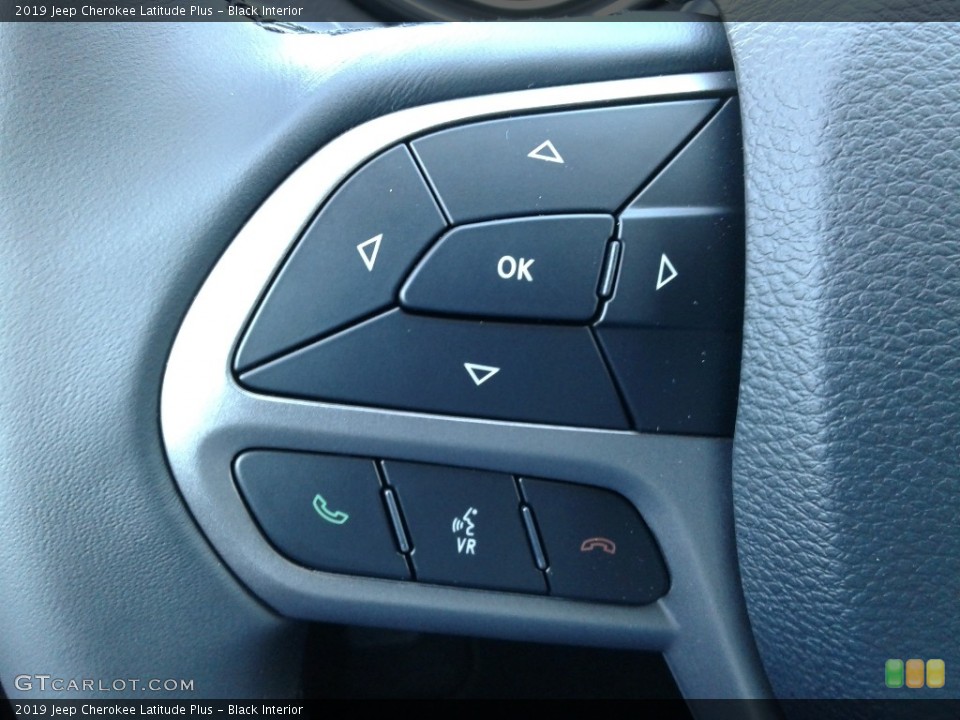 Black Interior Controls for the 2019 Jeep Cherokee Latitude Plus #125944131