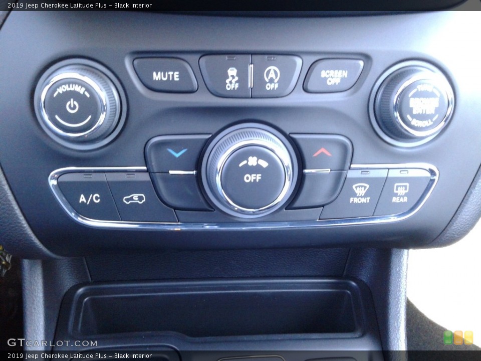 Black Interior Controls for the 2019 Jeep Cherokee Latitude Plus #125944398
