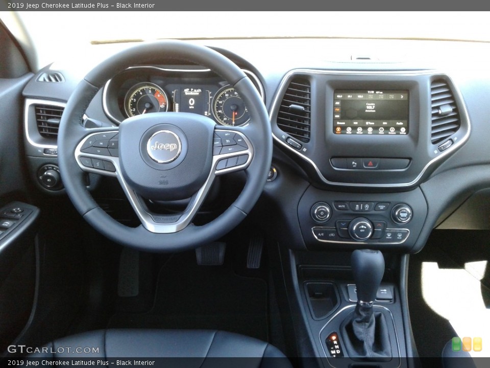 Black Interior Dashboard for the 2019 Jeep Cherokee Latitude Plus #125944503