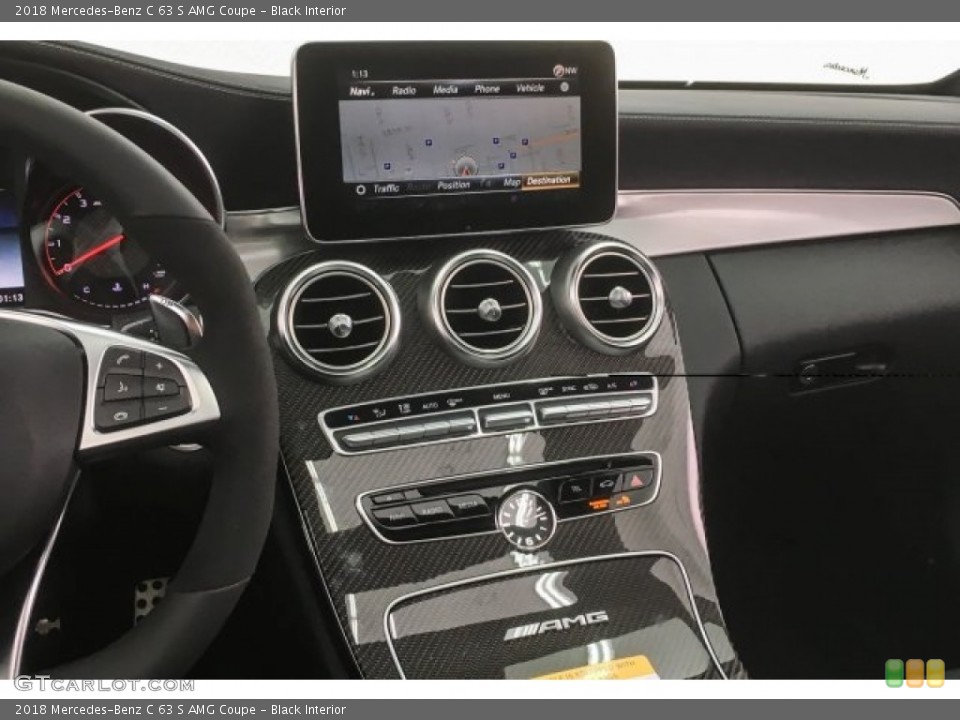 Black Interior Dashboard for the 2018 Mercedes-Benz C 63 S AMG Coupe #125951232