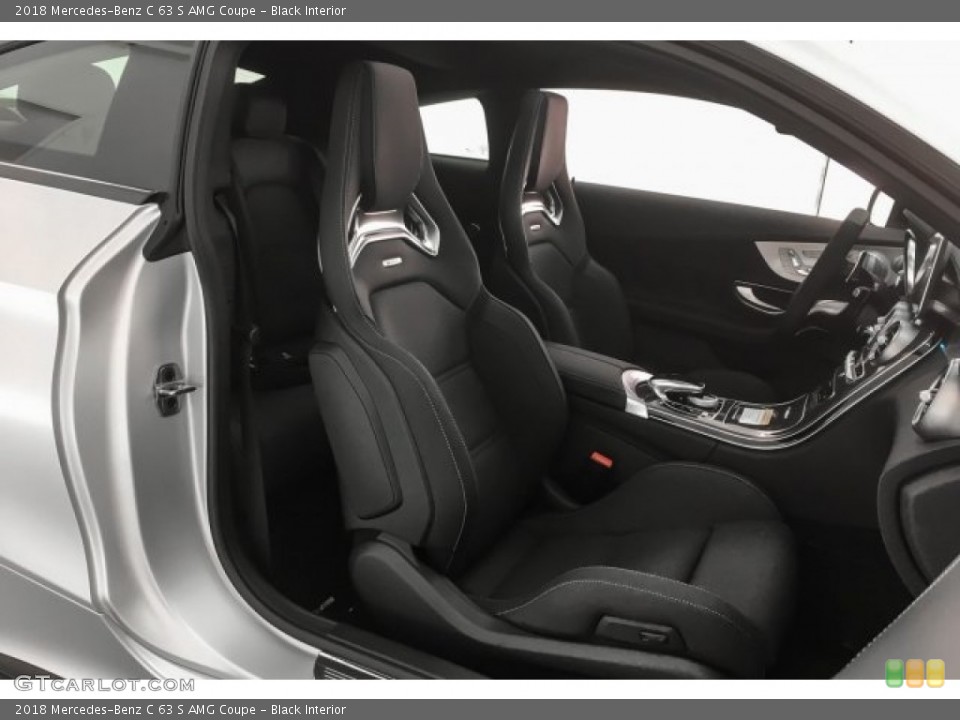 Black Interior Front Seat for the 2018 Mercedes-Benz C 63 S AMG Coupe #125951247