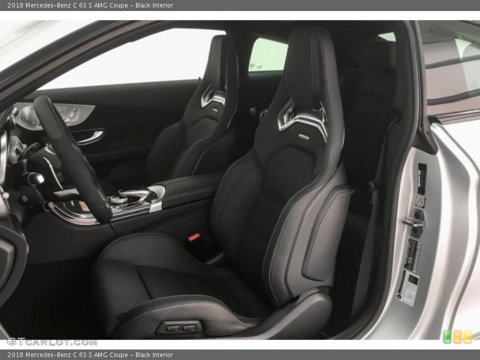Black Interior Front Seat for the 2018 Mercedes-Benz C 63 S AMG Coupe #125951379