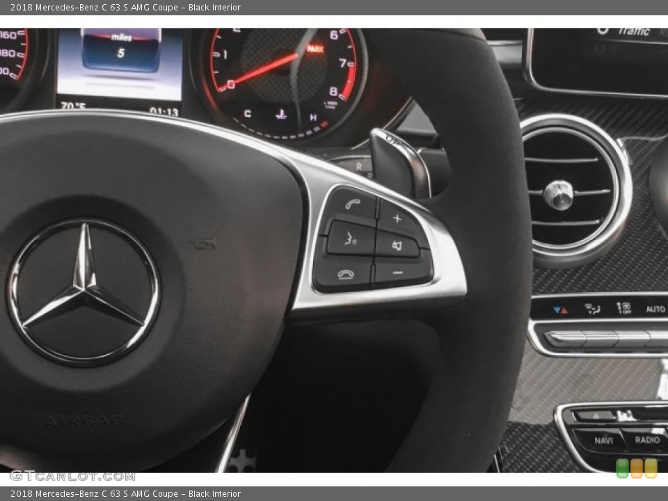 Black Interior Controls for the 2018 Mercedes-Benz C 63 S AMG Coupe #125951451