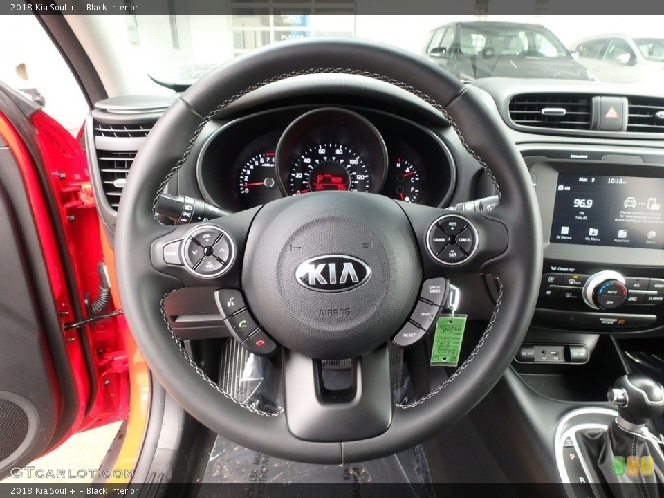 Black Interior Steering Wheel for the 2018 Kia Soul + #125951514