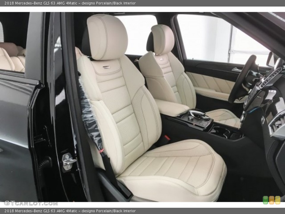designo Porcelain/Black Interior Front Seat for the 2018 Mercedes-Benz GLS 63 AMG 4Matic #125952504