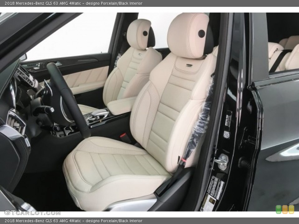 designo Porcelain/Black Interior Front Seat for the 2018 Mercedes-Benz GLS 63 AMG 4Matic #125952651