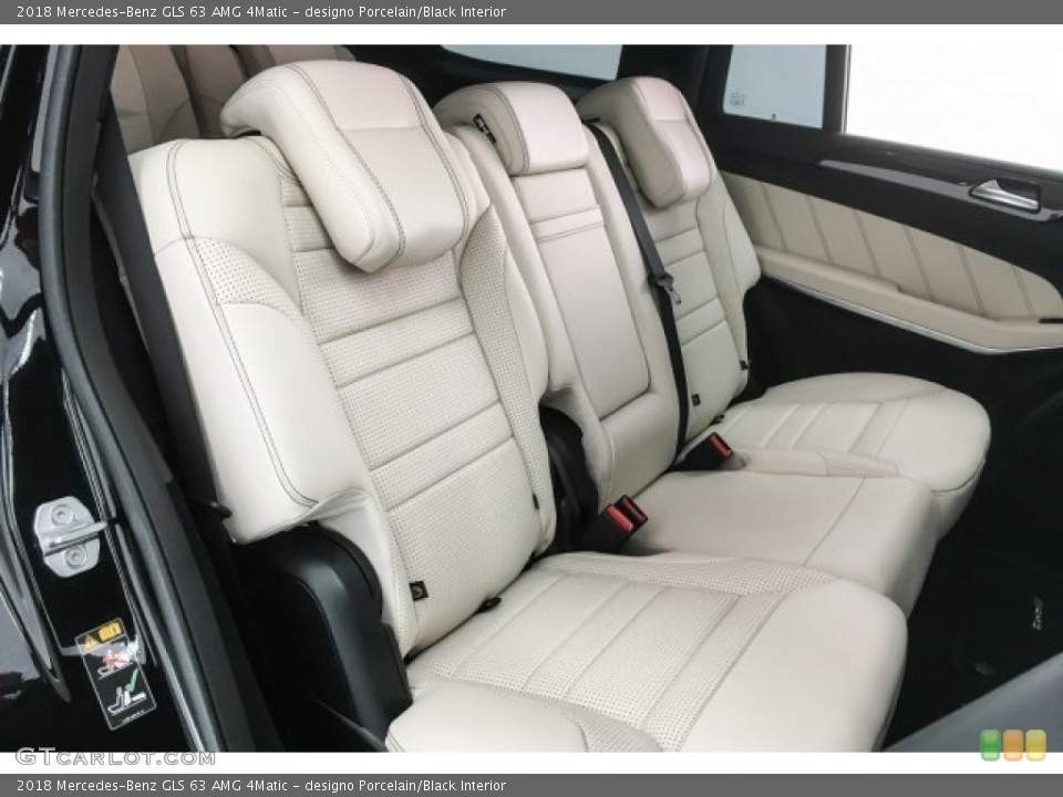 designo Porcelain/Black Interior Rear Seat for the 2018 Mercedes-Benz GLS 63 AMG 4Matic #125952672