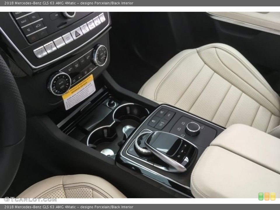designo Porcelain/Black Interior Controls for the 2018 Mercedes-Benz GLS 63 AMG 4Matic #125952783
