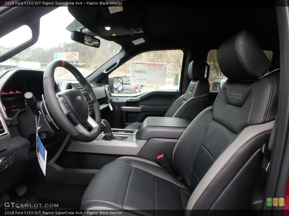 Raptor Black Interior Front Seat for the 2018 Ford F150 SVT Raptor SuperCrew 4x4 #125954199
