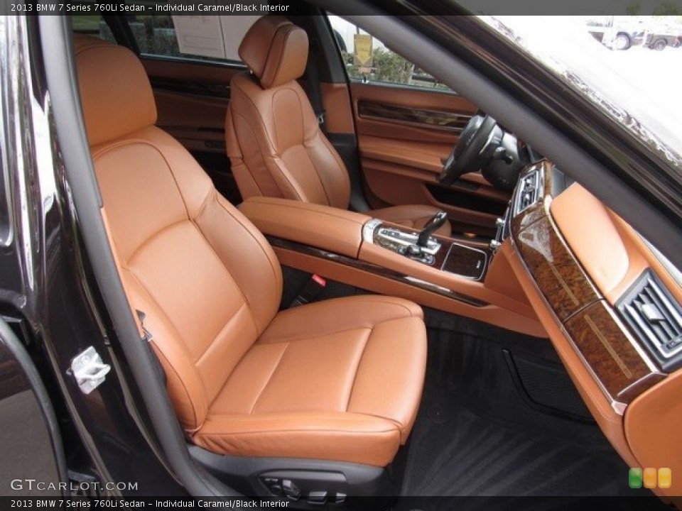 Individual Caramel/Black 2013 BMW 7 Series Interiors