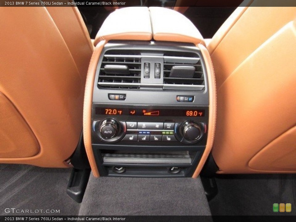 Individual Caramel/Black Interior Controls for the 2013 BMW 7 Series 760Li Sedan #125955282