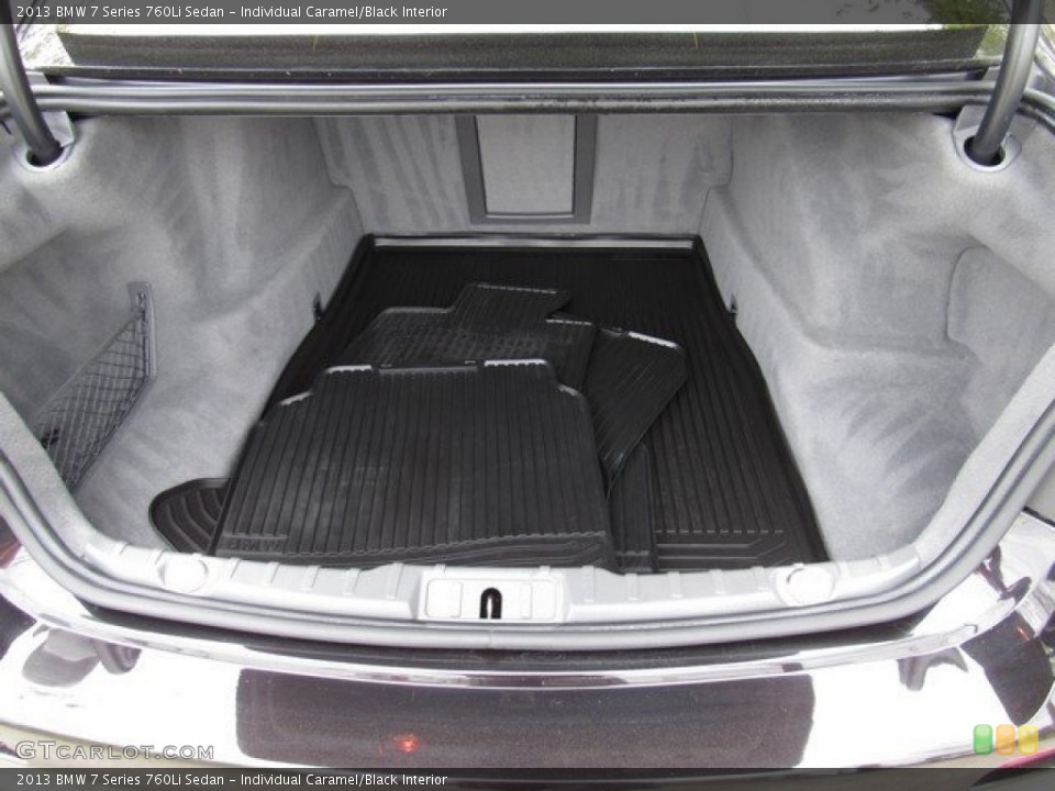 Individual Caramel/Black Interior Trunk for the 2013 BMW 7 Series 760Li Sedan #125955303