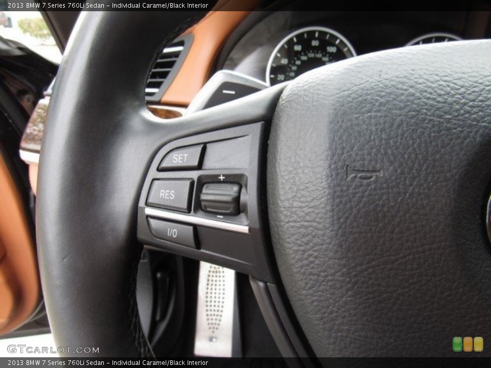 Individual Caramel/Black Interior Steering Wheel for the 2013 BMW 7 Series 760Li Sedan #125955447