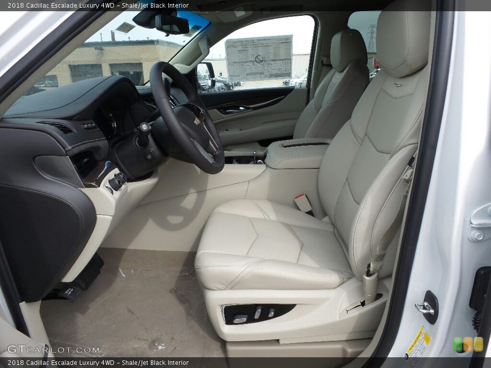 Shale/Jet Black 2018 Cadillac Escalade Interiors