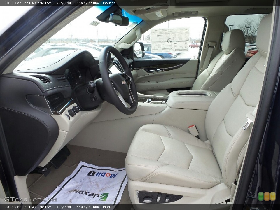 Shale/Jet Black Interior Photo for the 2018 Cadillac Escalade ESV Luxury 4WD #125961878