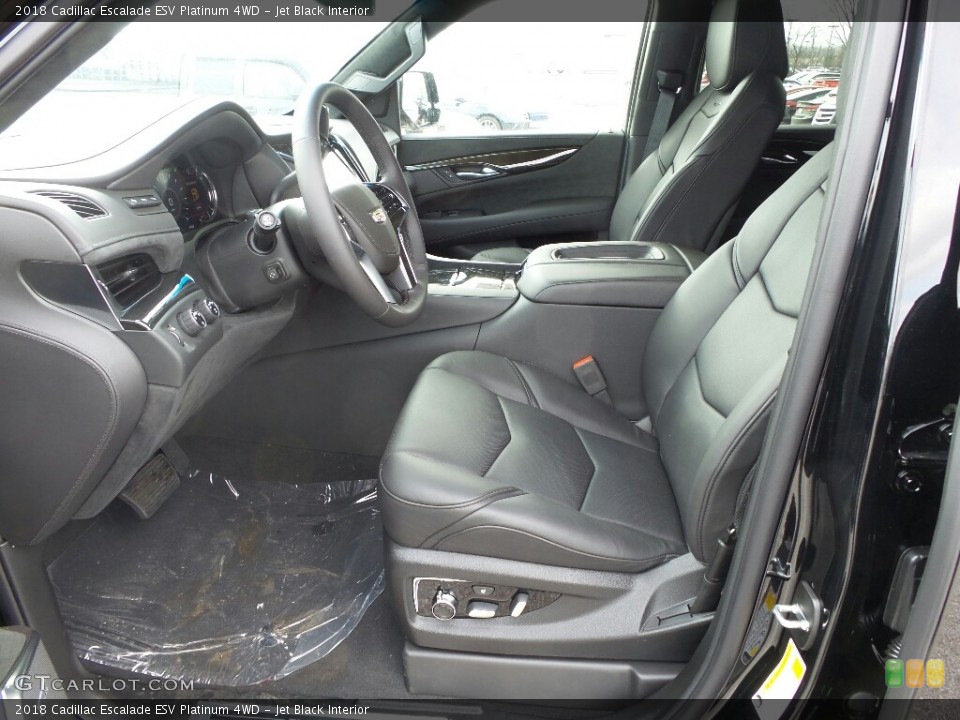 Jet Black Interior Photo for the 2018 Cadillac Escalade ESV Platinum 4WD #125973785