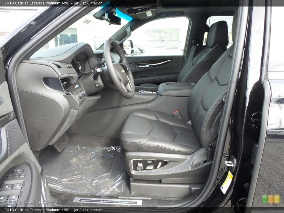 Jet Black Interior Photo for the 2018 Cadillac Escalade Platinum 4WD #125973977