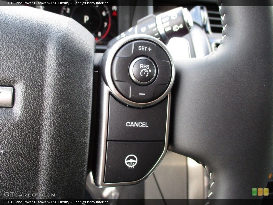Ebony/Ebony Interior Controls for the 2018 Land Rover Discovery HSE Luxury #125980758
