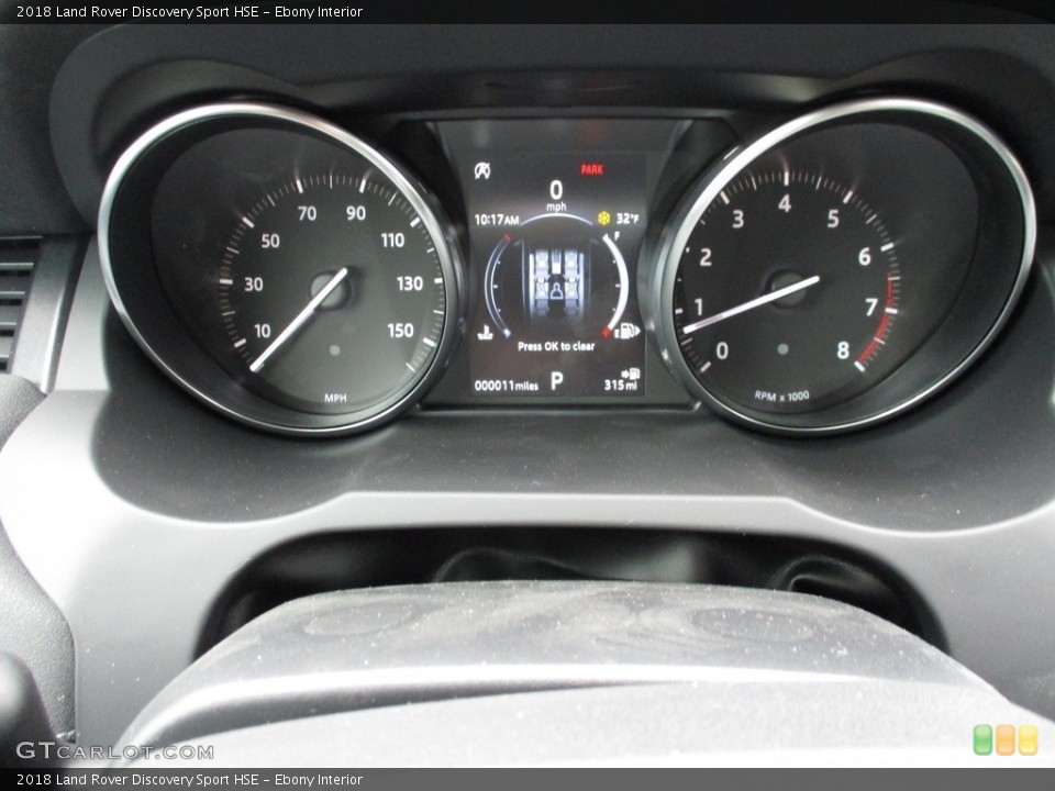 Ebony Interior Gauges for the 2018 Land Rover Discovery Sport HSE #125983941