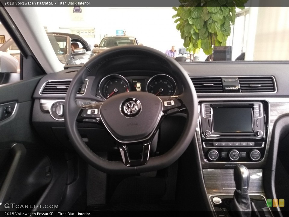 Titan Black Interior Dashboard for the 2018 Volkswagen Passat SE #125988177