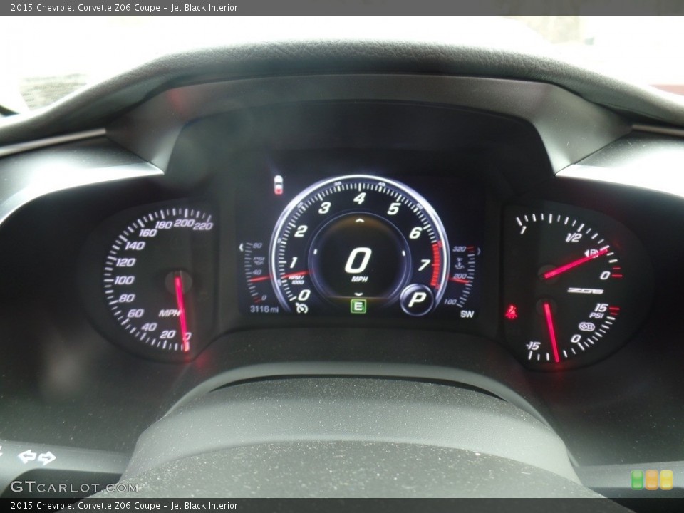 Jet Black Interior Gauges for the 2015 Chevrolet Corvette Z06 Coupe #125996781