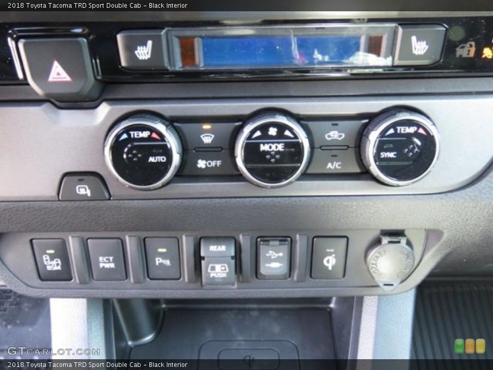 Black Interior Controls for the 2018 Toyota Tacoma TRD Sport Double Cab #126017399
